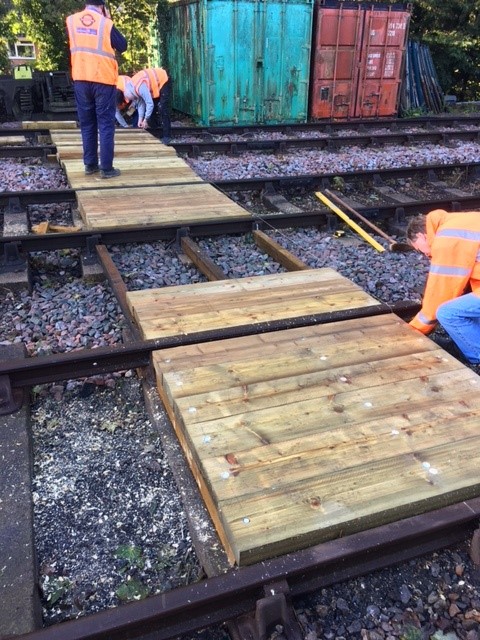 Blog - Autumn Update - Building Department 4 Alresford foot crossing under construction