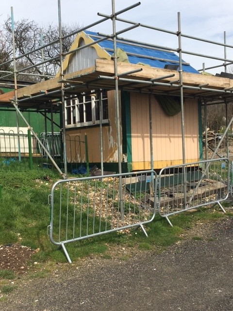 Building Department - March Blog 6 Burnham signal box panelling repairs