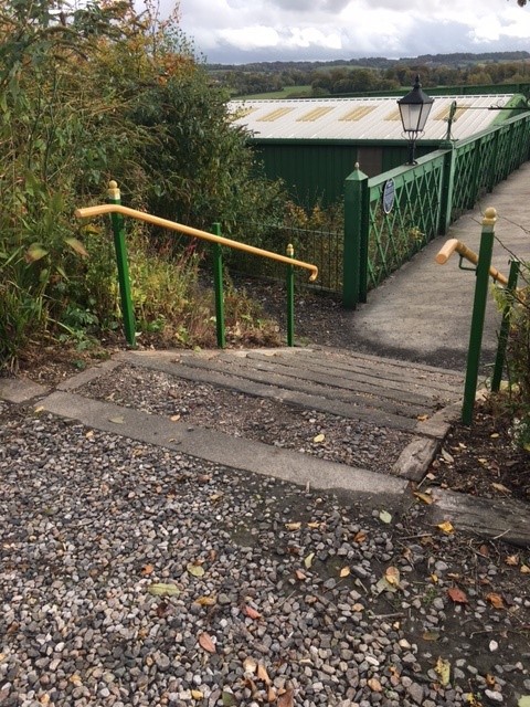 November - Buildings Update 6 Handrails fitted at Ropley