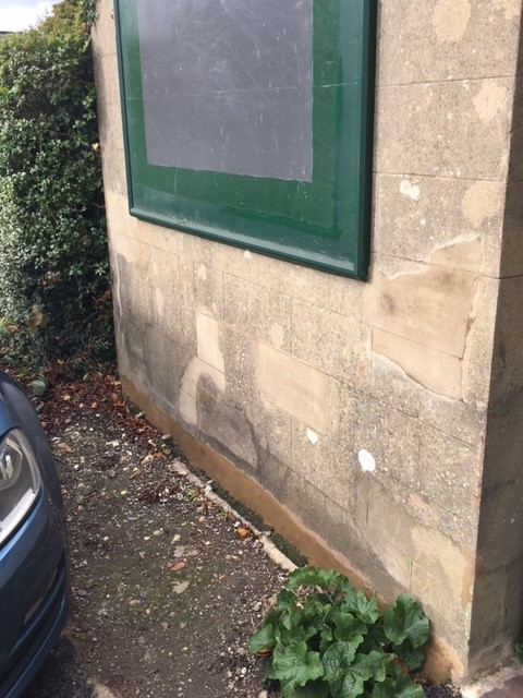 November - Buildings Update 4 Repaired rendering on Ropley coal shed