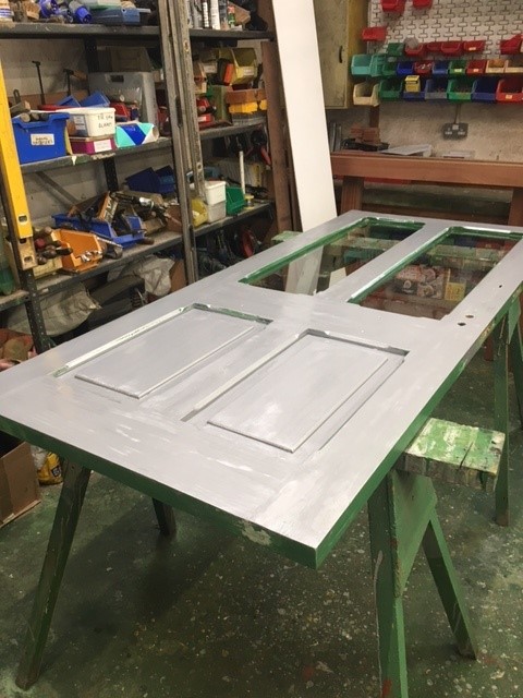 February update from the Buildings Group 5 Re panelled door for Ropley shop