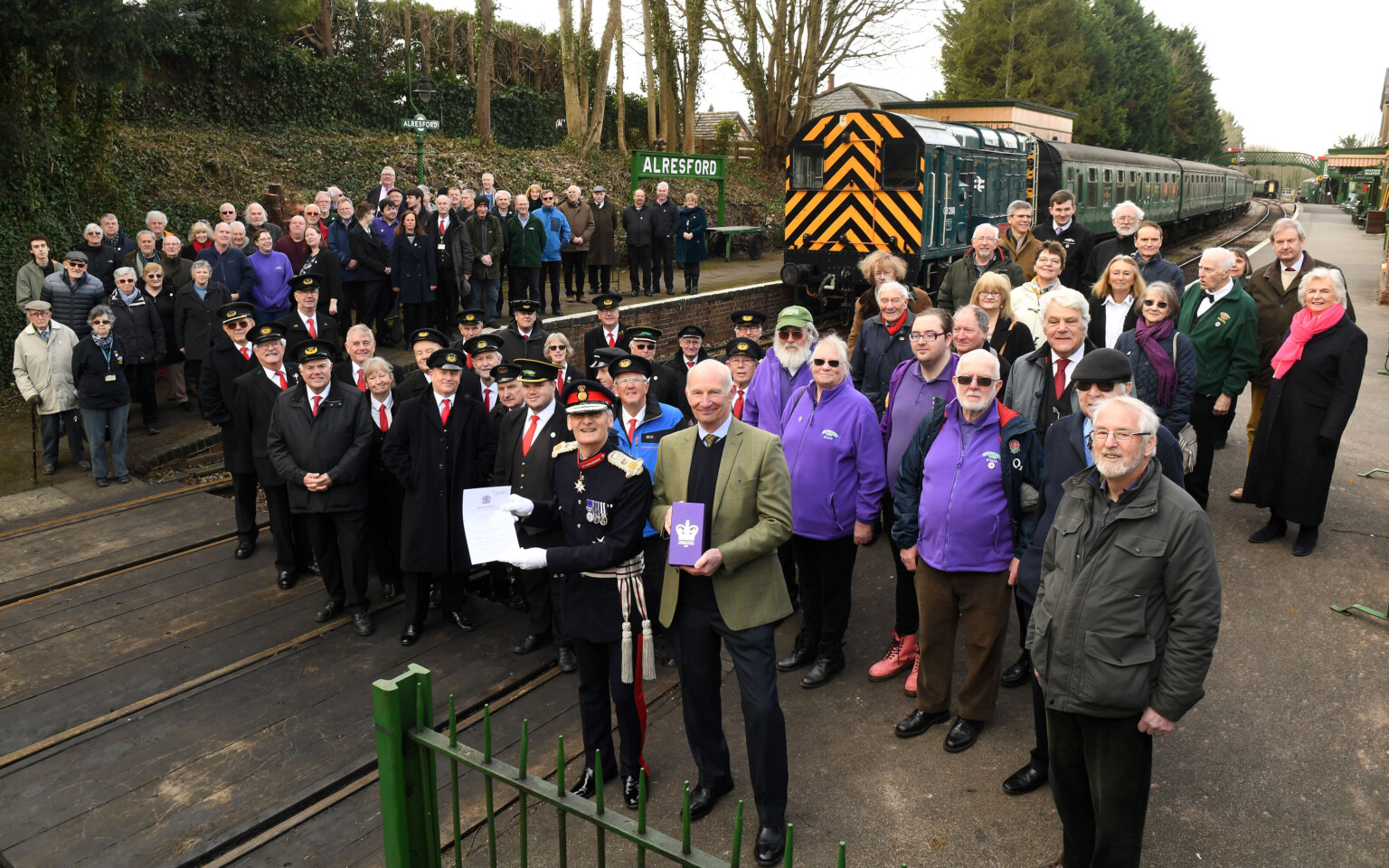 QAVS Award at the Watercress Line in Alresford