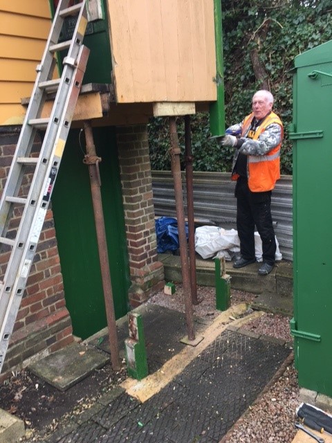 The Shovel Has Landed 2 Medstead signal box free standing