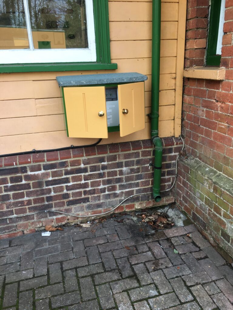 February Building Department Update 3 Electrical cabinet fitted at Alresford