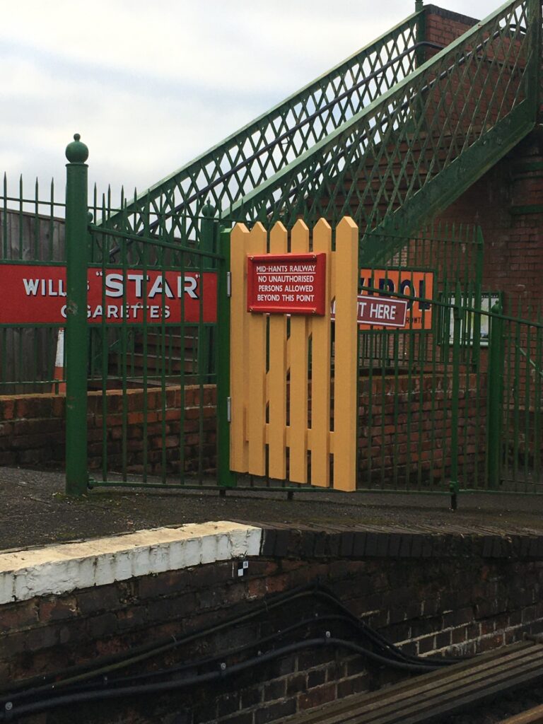 February Building Department Update 7 New platform gate at Medstead downside