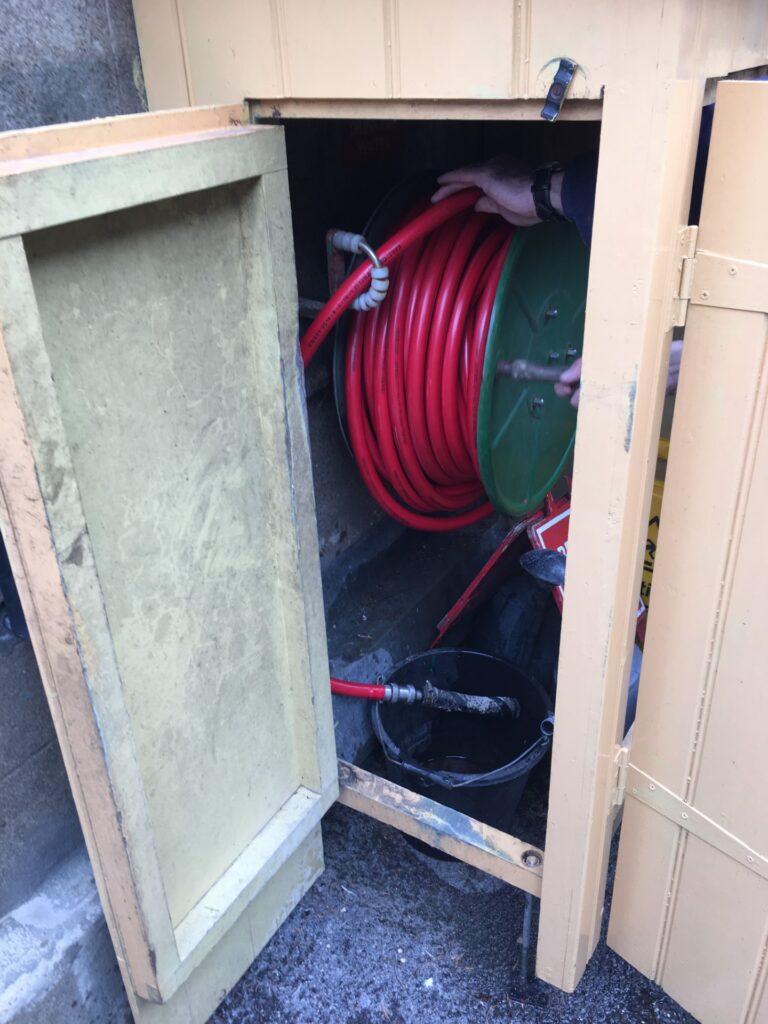 February Building Department Update 6 Train watering hose