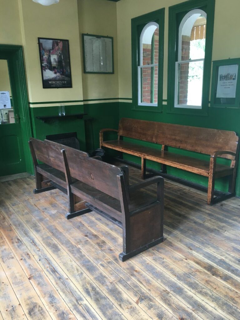 May Buildings Group Update 7 Ropley booking hall benches returned
