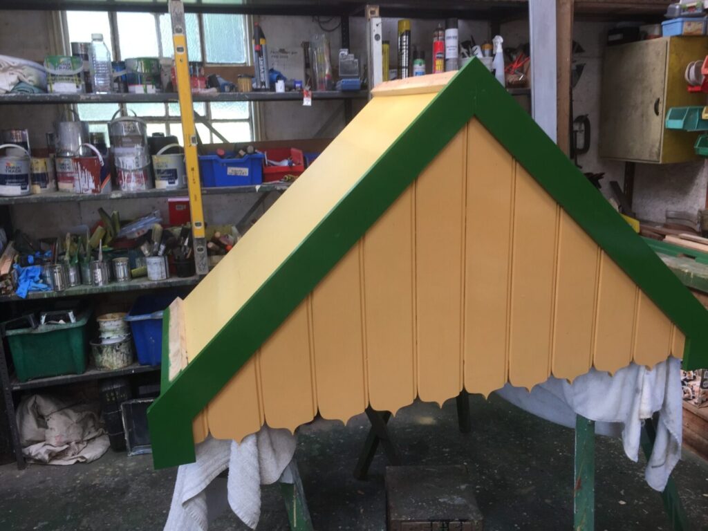Building Blog - September Update 2 Porch canopy for Ropley shop