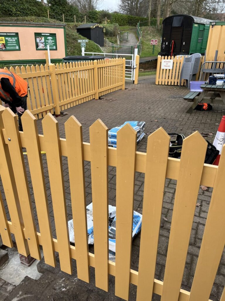 Building Department - March Update 3 Alresford Buffet terrace fencing being erected