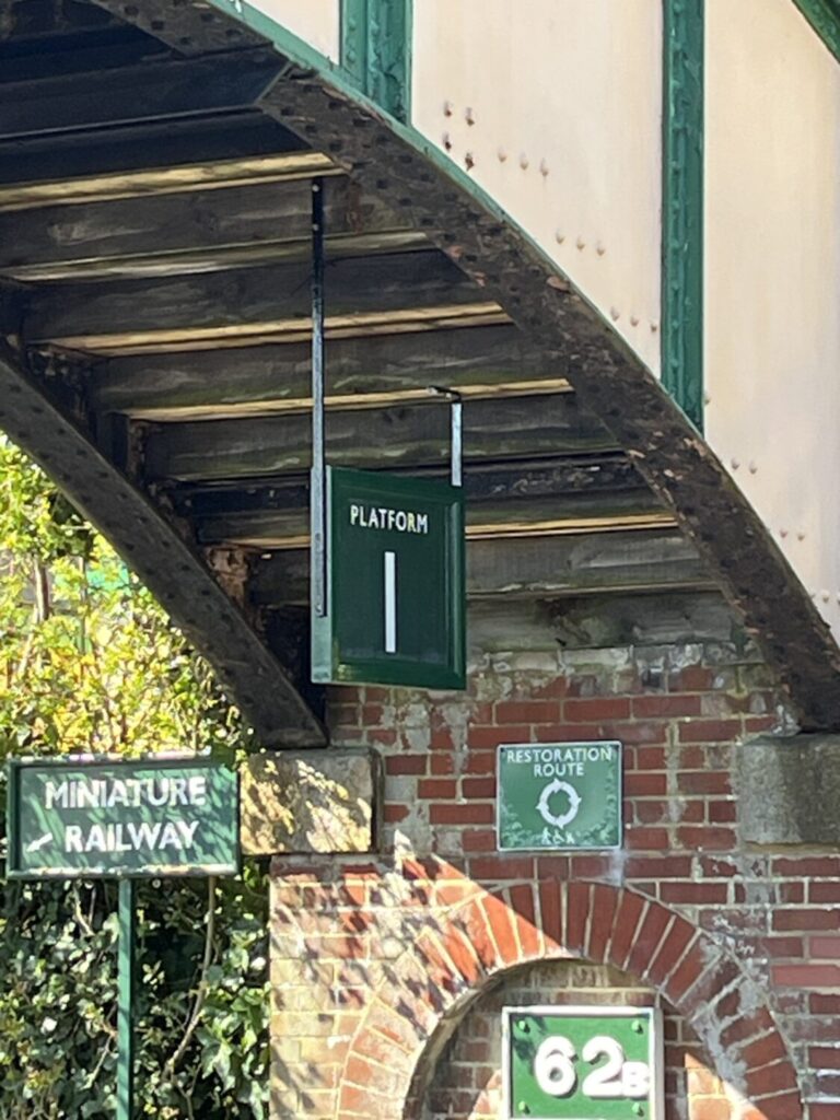 May Catch Up - Building Group 4 Platform signs replaced at Ropley 1