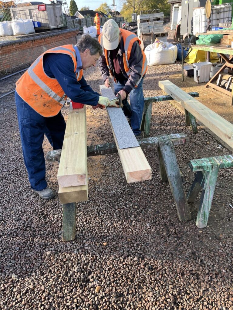 Building Blog - Autumn Update 1 Crossing board preparation for Ropley Bakes Crossing 1