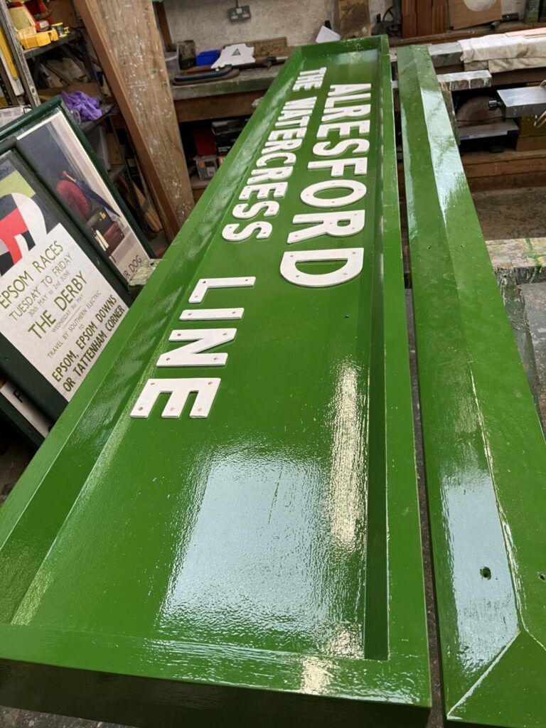 Building Blog - Autumn Update 3 Running In board for Alresford with lettering 1