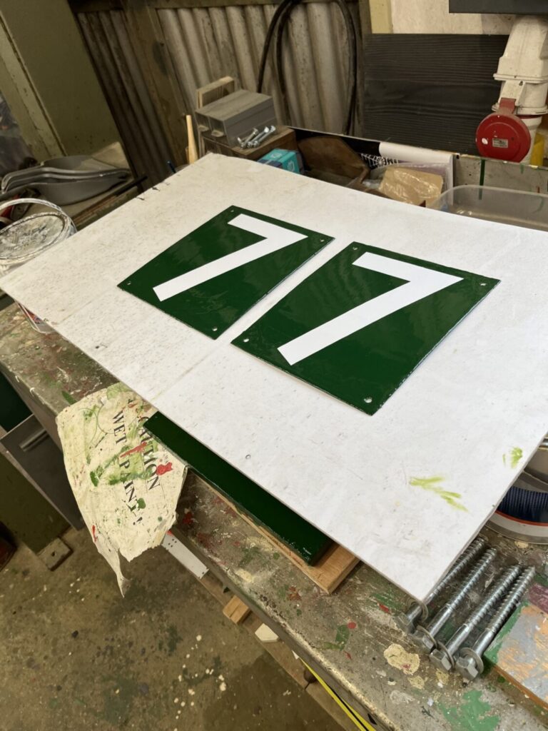 Building Blog - February Update 8 Coach stop boards