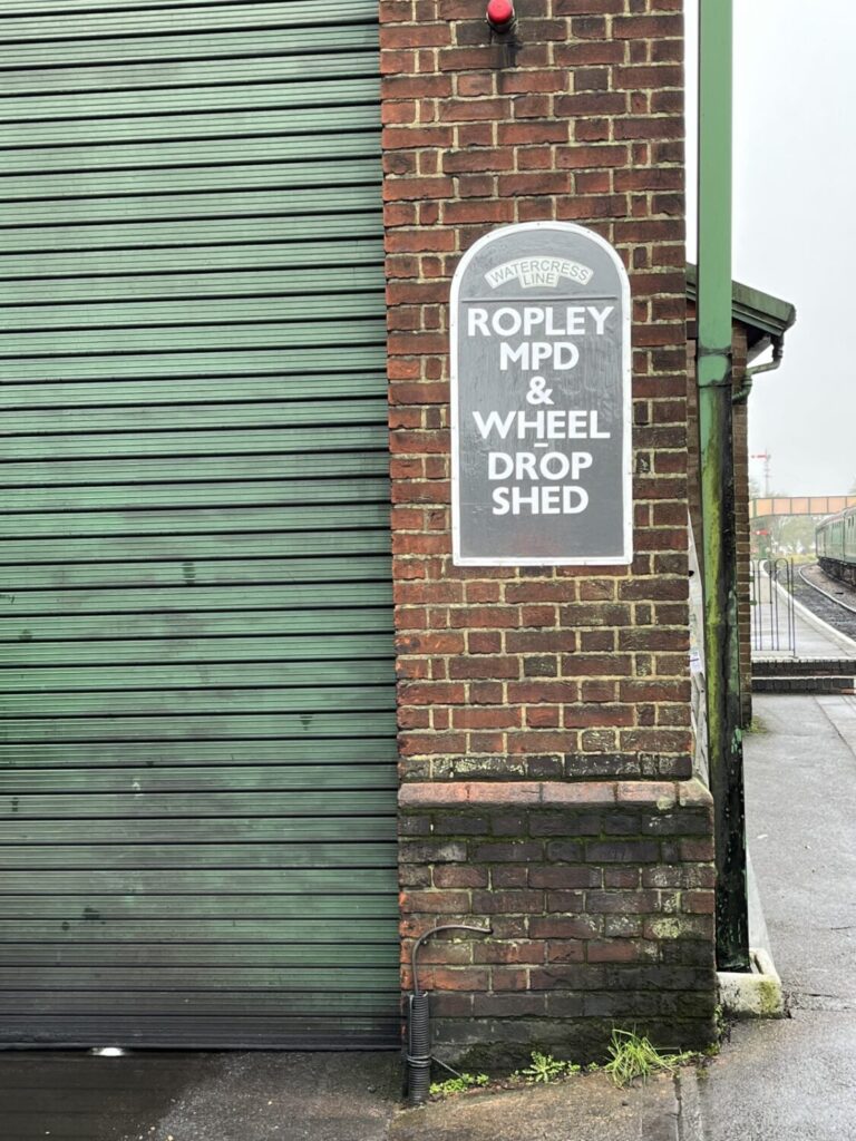 Building Blog - February Update 4 New sign for Ropley shed