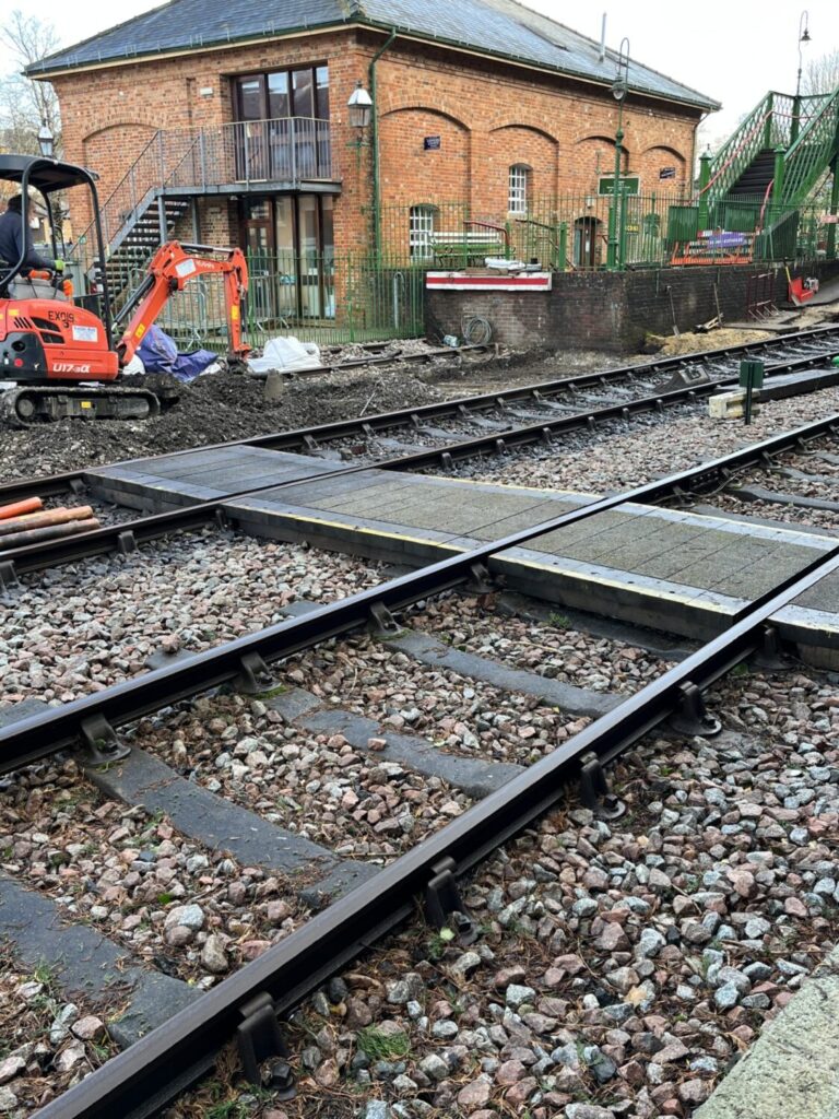 Building Blog - February Update 6 Patrt of foot crossing removed at Alresford
