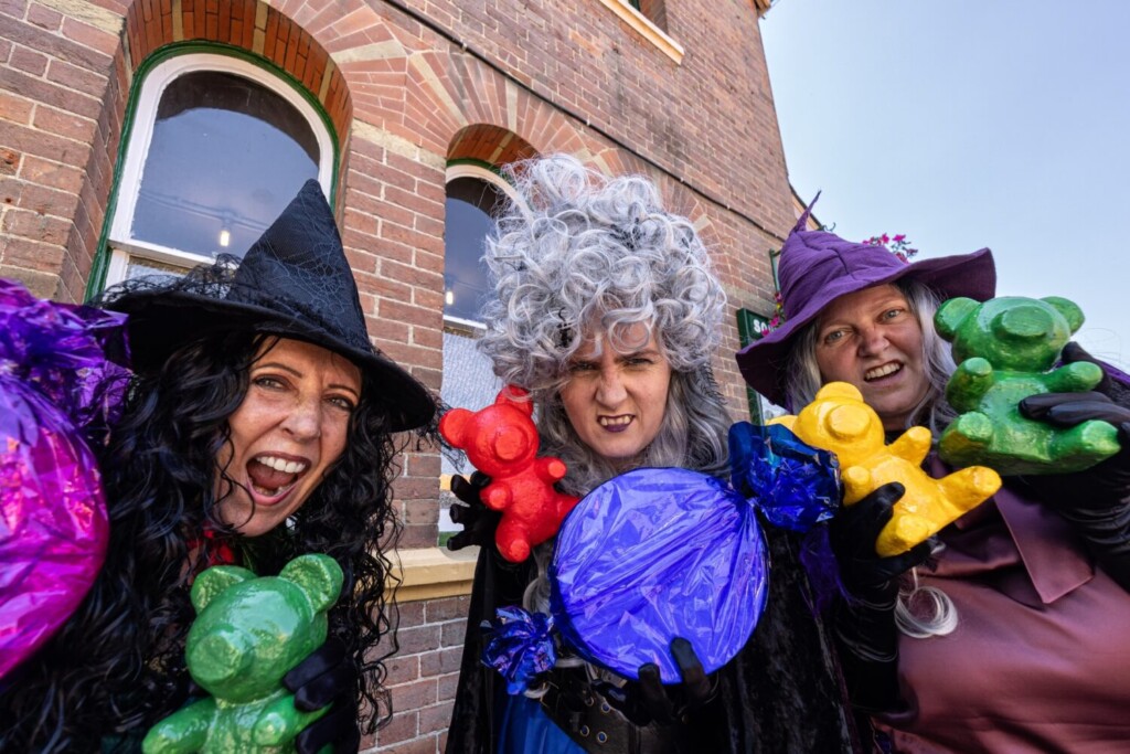 Halloween witches of watercress woods at the watercress line