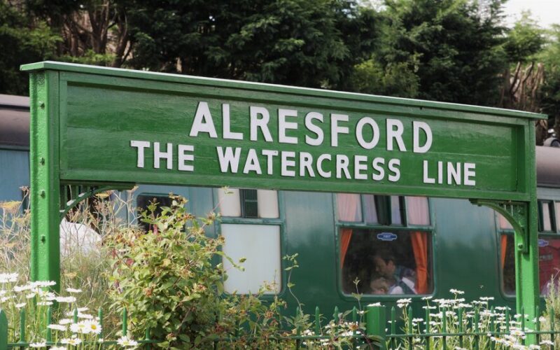 Alresford Sign at The Watercress Line