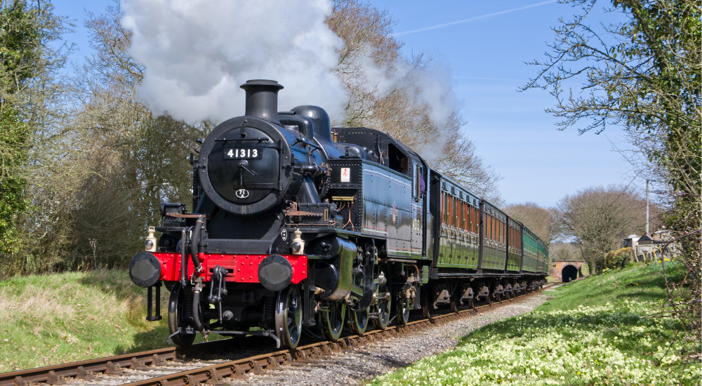 41313 ivatt watercress line autumn steam gala