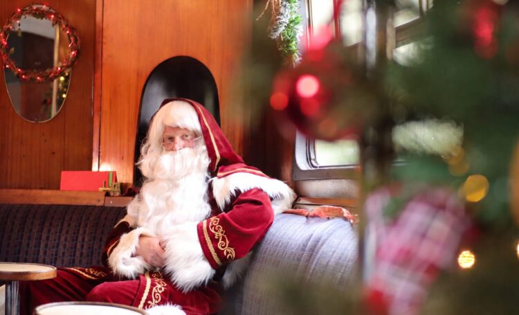 father christmas at the watercress line