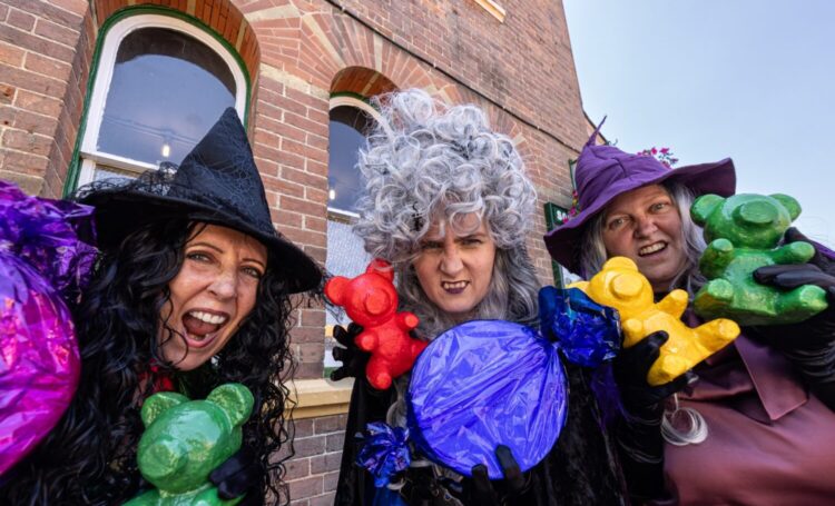Halloween witches of watercress woods at the watercress line