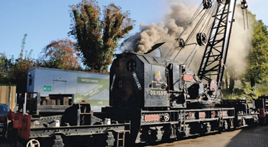 Cranes - DS1580 - Ransome & Rapier 45 Ton Steam Crane