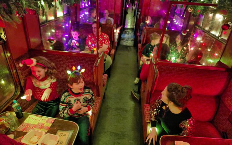 Steam Illuminations inside the carriages