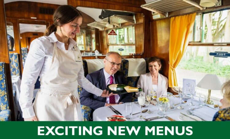 the watercress belle fine dining trains new menus