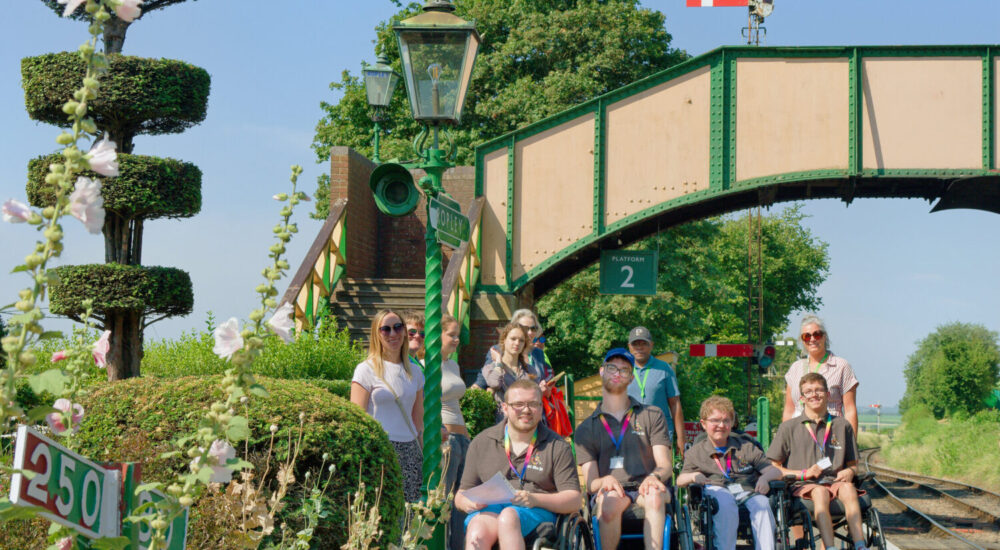 Accessible events carriage at the watercress line in collaboration with treloar's school and college
